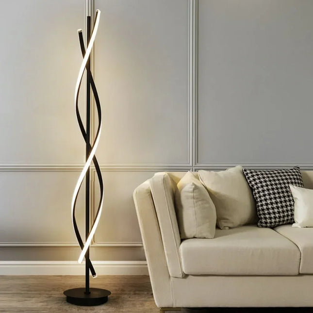 ZIMULONG Minimalist LED Floor Lamp Geometric Line Living
