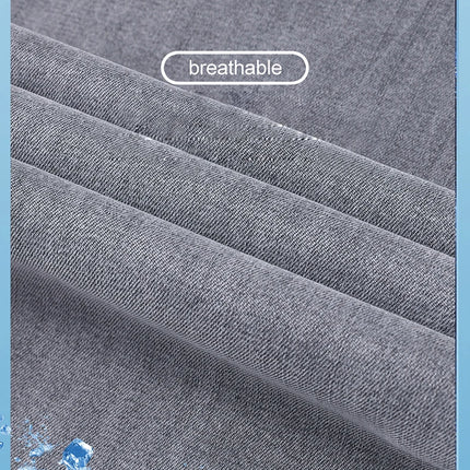 Brother Wang Men Lyocell Jeans Soft Drape Loose Straight by zapcart
