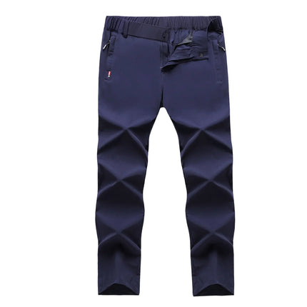Mainkulc Ice Silk Men's Pants Elastic Waist Quick Dry by zapcart