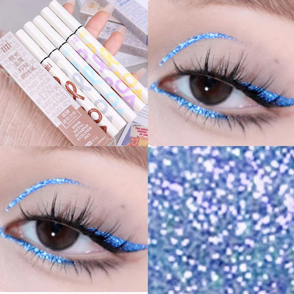 Glitter Eyeliner Pencil Long Lasting Waterproof Women by zapcart