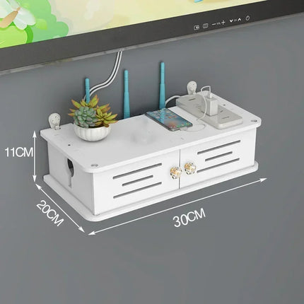 Dreamburgh Wall Mounted Router Shelf Living Room Storage by zapcart
