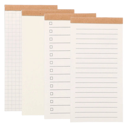 4/8Pcs Portable Field Notes Small Notepads 50Sheet Pocket Notebooks Memo Book to Do List Organizer Planner Daily for Work Office by zapcart