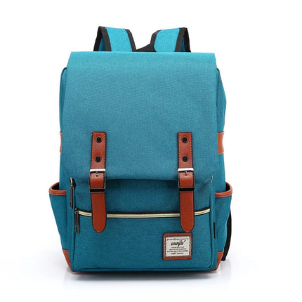 Vintage 16 inch Laptop Backpack Women Canvas Bags Men canvas Travel Leisure Backpacks Retro Casual Bag School Bags For Teenagers by zapcart