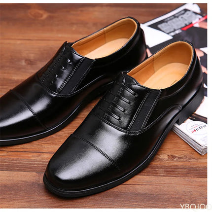 YBQJOO Men Dress Shoes Luxury Leather Comfort Pointed Toe by zapcart