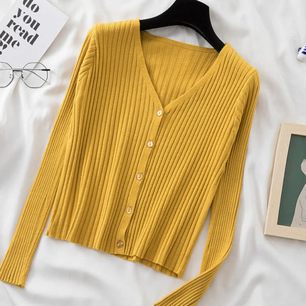 AOSSVIAO Knit Cardigan Crop Top For Women Fairycore by zapcart
