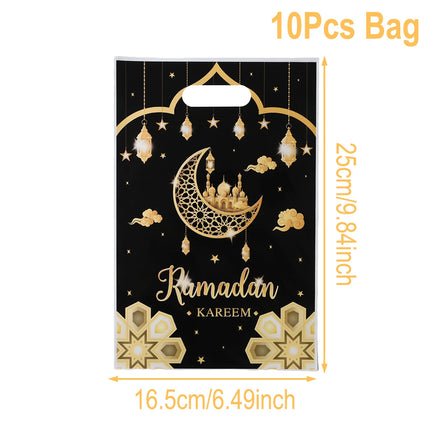 QIFUCN Eid Mubarak Gift Bags Plastic Treat Muslim Ramadan by zapcart