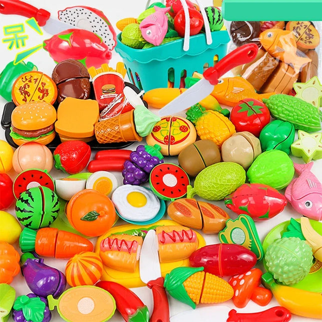 Kitchen Play House Toy Set Realistic Cutting Fruit For Kids by zapcart