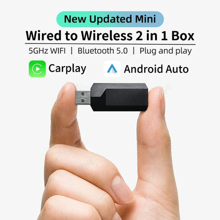 FUNNAVI 2in1 Wireless CarPlay Android Auto Adapter For OEM by zapcart