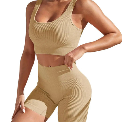 Shanjinxiu Women Seamless Quick Dry Yoga Set High Waist by zapcart