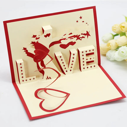Parehope 3D Pop Up Valentine Card For Wife And Friends by zapcart