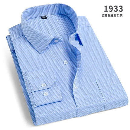 CN Zhejiang Mens Non Iron Striped Shirt Slim Fit Breathable by zapcart