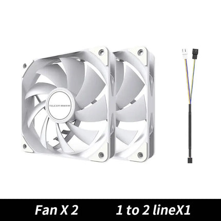 TEUCER 120mm PWM Case Fan Silent CPU Cooler For PC Builders by zapcart