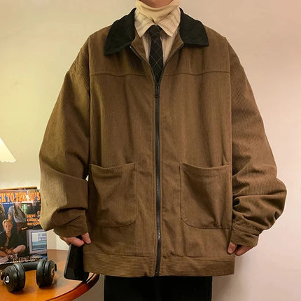 MISNIKICN Men Vintage Bomber Jacket Windbreaker Zipper by zapcart