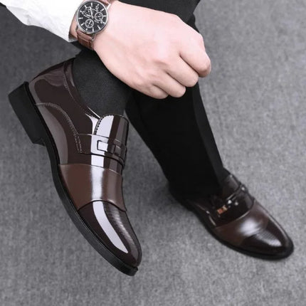 YBQJOO Leather Dress Shoes For Men Breathable Slip On Pro by zapcart