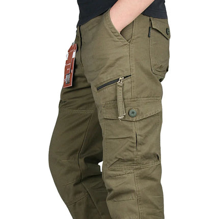 CN Jiangsu Men Tactical Cargo Pants Military Warm Khaki by zapcart