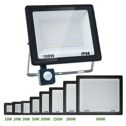 LED Flood Light PIR Motion Sensor IP66 Waterproof Garden by zapcart