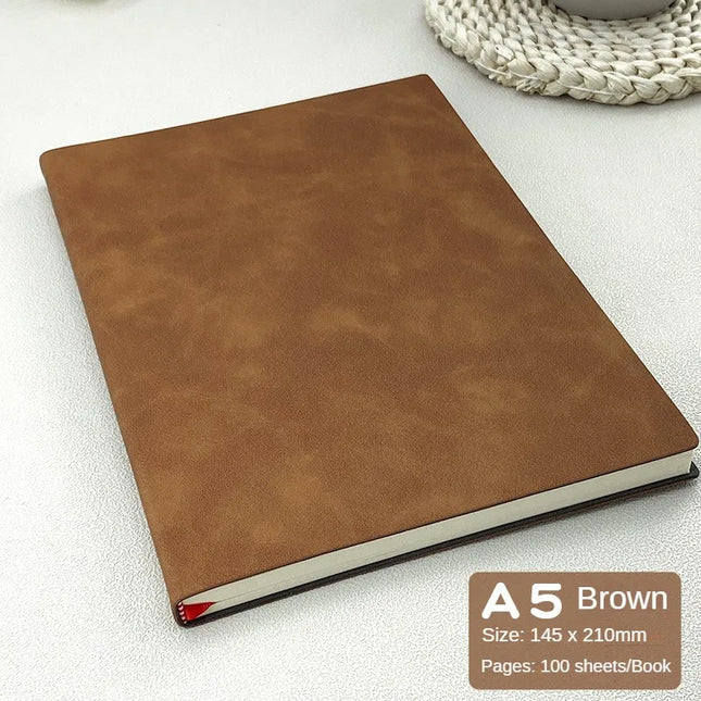 Choice A5 Leather Notebook Skin Feel Journal For Office Use by zapcart