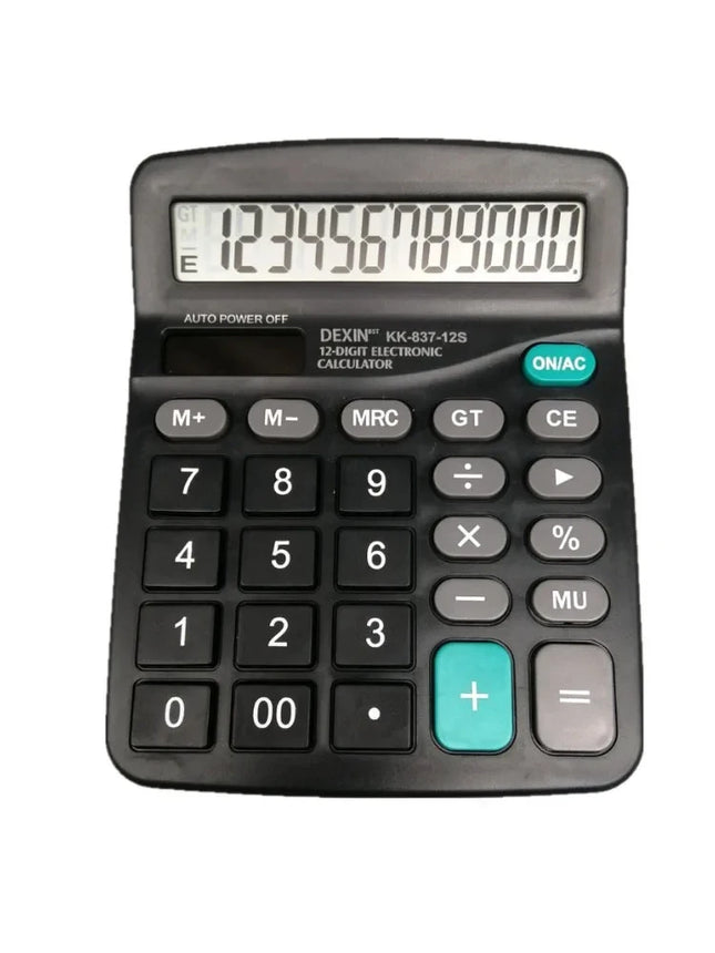 Firsting 12 Digit Calculator Solar Dual Power For Desktop