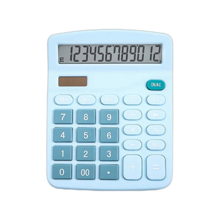 Deli 12 Digit Solar Calculator Dual Power For Home Office