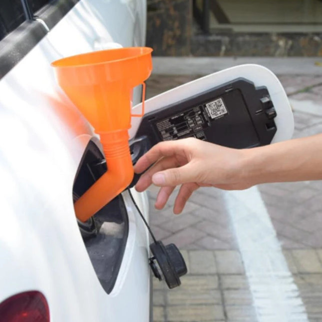 Refueling Funnel With Filter And Detachable Hose For Cars by zapcart