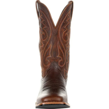 Dutrieux Western Boots Men Handmade Leather Mid Calf by zapcart