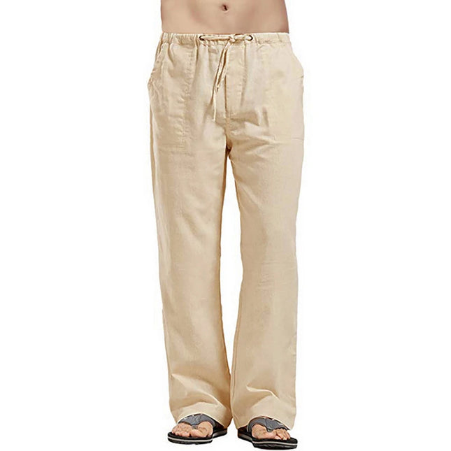 RealXizicn Men's Breathable Elastic Drawstring Pants by zapcart