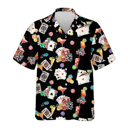 Bold Las Vegas 3D Print Beach Shirt For Men CN Guangdong by zapcart