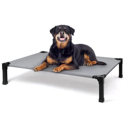 Hign Elevated Dog Bed Cooling Raised Pet Cot Breathable