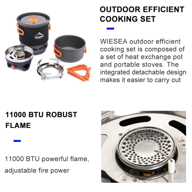 Widesea Camping Cooking System With Heat Exchanger Tourists by zapcart