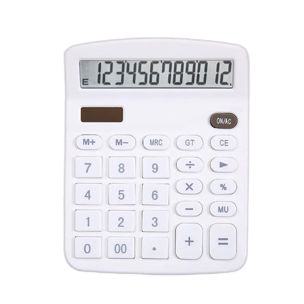 Deli 12 Digit Solar Calculator Dual Power For Home Office