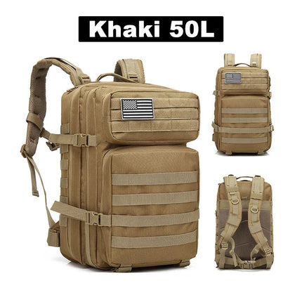 TOPX Tactical Backpack 50L Waterproof Unisex Outdoor Travel by zapcart