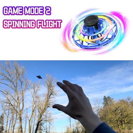 FlyOrb LED Flying UFO Spinner - Gesture Fingertip Drone Kids by zapcart