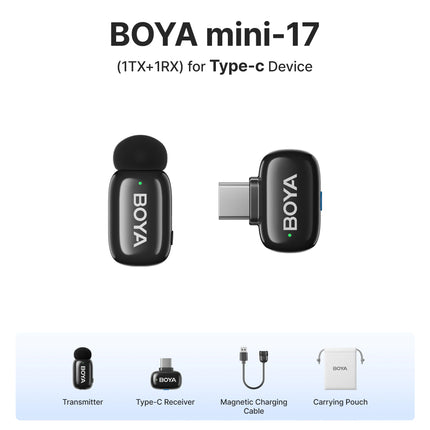 Boya Mini Wireless Lavalier Microphone For iPhone Android by zapcart