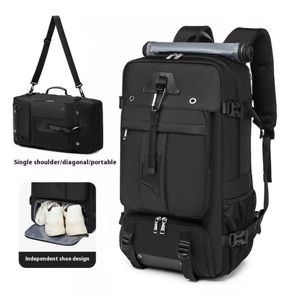 55L Large Capacity Travel Bag For Men 15.6 Inch Laptop Suitcase Backpack Multi-function Waterproof Backpack Outdoor Camping Bags by zapcart