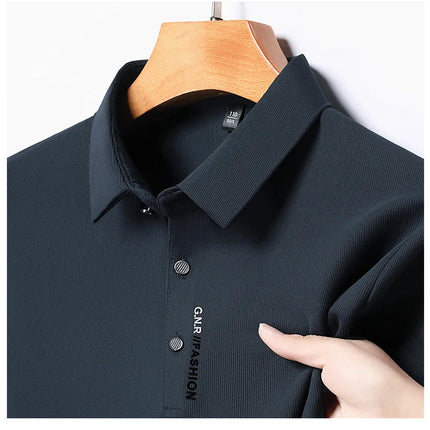 CN Guangdong Mens Polo Shirt Short Sleeve Breathable by zapcart