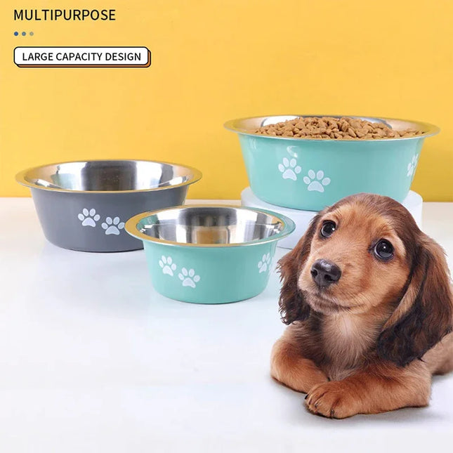 Boussac Elevated Stainless Steel Dog Bowls For Medium Dogs by zapcart