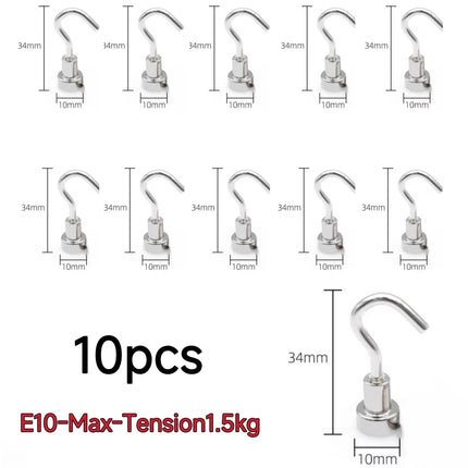 Choice Magnetic Hooks 10 Pieces Strong Home Storage Hangers by zapcart