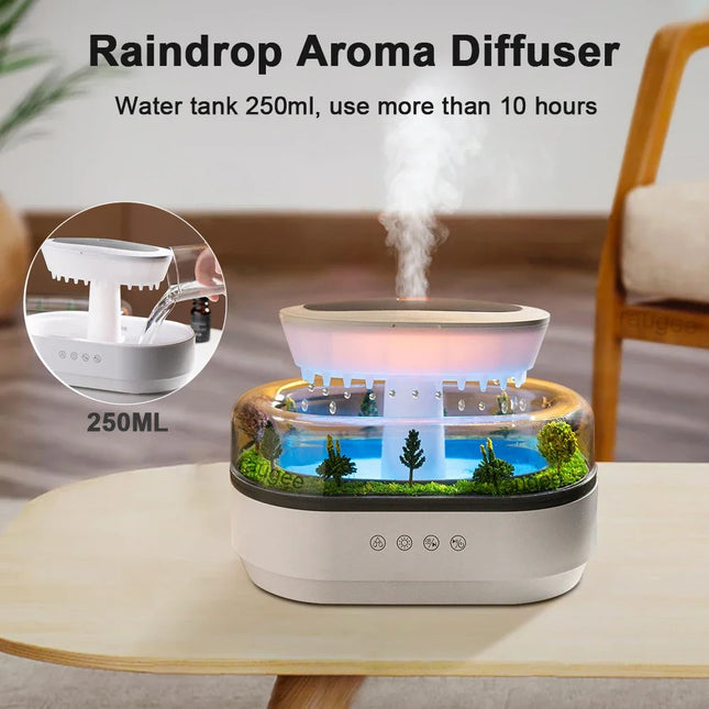 CREAROMA Raindrop Aroma Humidifier White Noise For Home