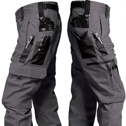 GHJQLCN Mens Casual Tactical Pants Multi Pocket Cargo by zapcart