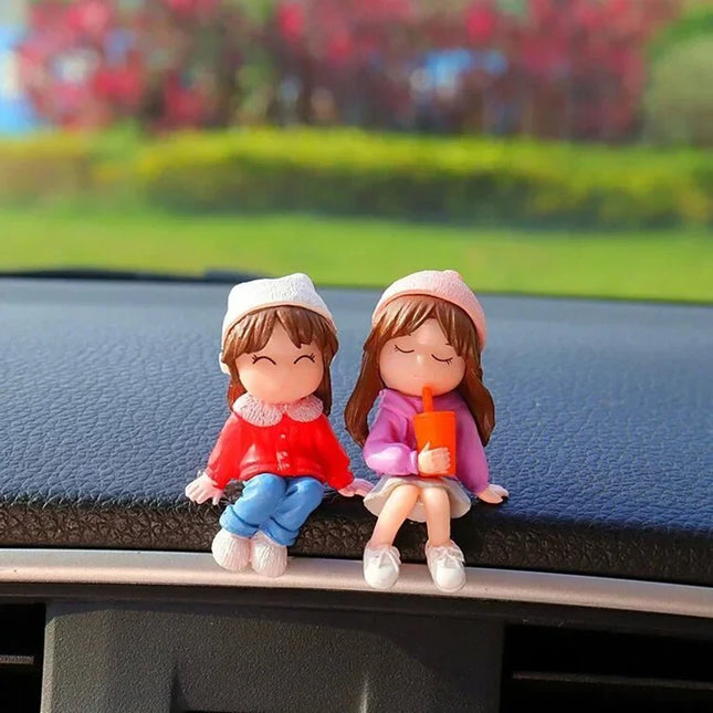 GuangdongChoice Cute Car Interior Ornament For Couples Gift by zapcart