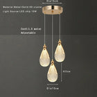 Fensycoco Acrylic Pendant Light Adjustable Cord For Dining by zapcart