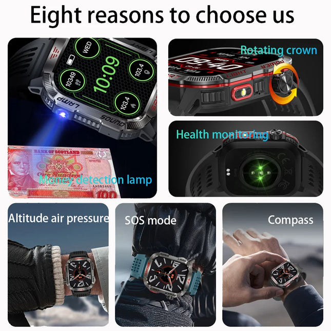 Huawei Xiaomi Military GPS Smartwatch For Men Waterproof by zapcart