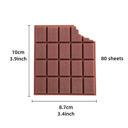Valiosopa Chocolate Memo Pad 80 Sheets Portable For Office by zapcart