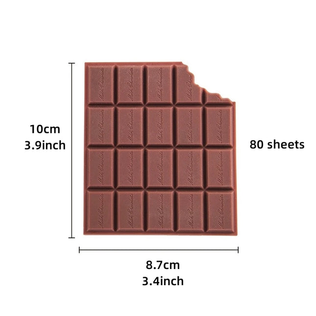 Valiosopa Chocolate Memo Pad 80 Sheets Portable For Office by zapcart