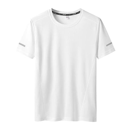 PATELISCN 9XL Quick Dry Plus Size Mens Round Neck T Shirt by zapcart