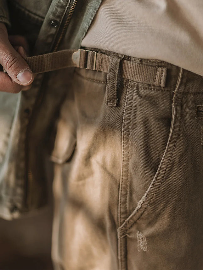 American Retro Chino Work Pants Youth Casual Pure Cotton by zapcart