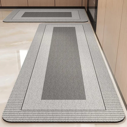 Pvc Kitchen Carpet Non-slip Oil-proof Rug Waterproof Leather Floor Mat Modern Long Strip Carpets Alfombra De Cocina 주방 미끄럼 방지 카펫 by zapcart