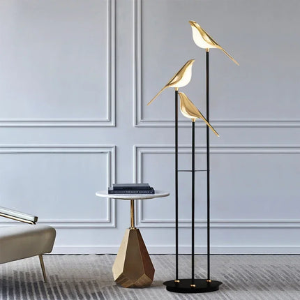 Jiankexing Bird Illumination LED Floor Lamp for Bedroom