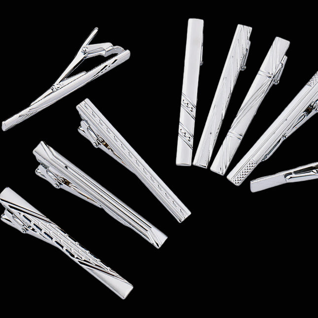 Choice 8Pc Men's Metal Tie Clip Set Box Luxury Business by zapcart