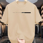 GUILANCN Summer Cotton Tee Unisex Round Neck Letter Print by zapcart